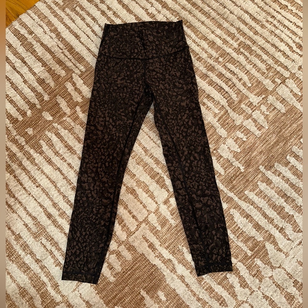 Lululemon Wunder Under 7/8 Cheetah Print Leggings